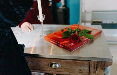 bordopstilling på Valentinsdag